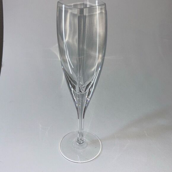 New in box Mikasa Panache square champagne flute glasses Set of 4 white box - Picture 4 of 6
